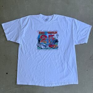 Vintage Washington Ocean Park Hot Rod 2008 Car Show ONP White Shirt Size 2XL